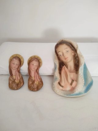Figuras religiosas escayola (3 piezas pequeñas)