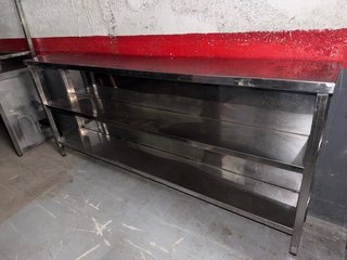Estanteria acero inox 240x35x104