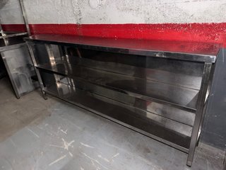 Estanteria acero inox 240x35x104