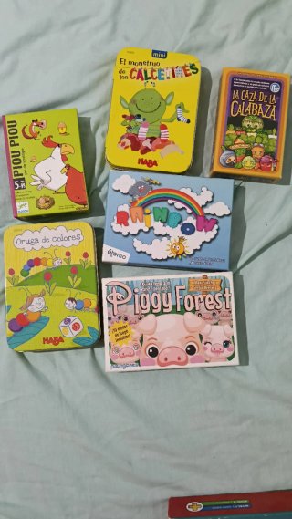 Lote 5 juegos de mesa infantile,cada uno un precio