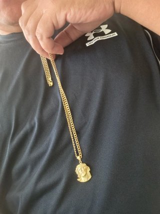 Cadena Oro 18k Colgante Cristo