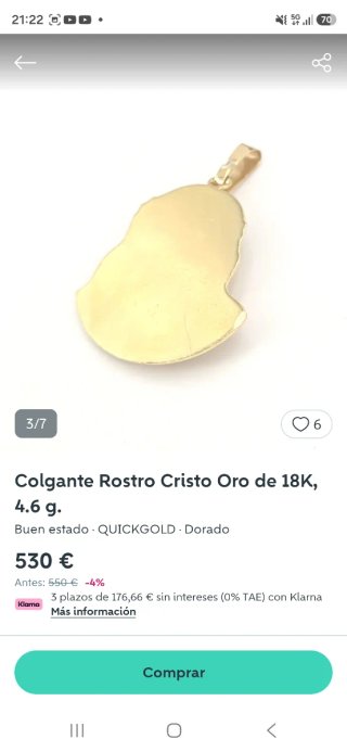 Cadena Oro 18k Colgante Cristo