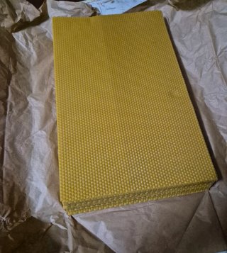 Láminas de cera de abeja 27x42cm