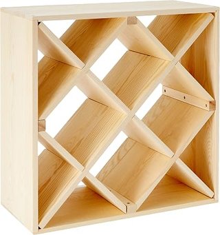 Zeller 13171 Botellero, Madera, Marrón, 52x25x52 cm