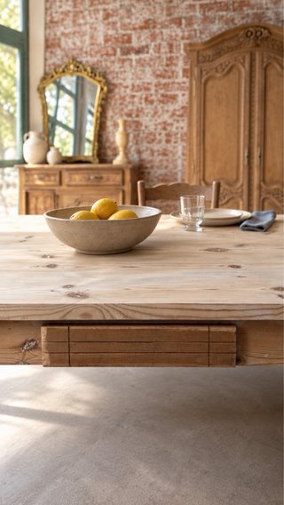 Mesa madera salón o studio gran formato