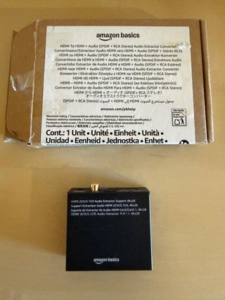 Amazon Basics Convertidor HDMI Audio 4Kx2K