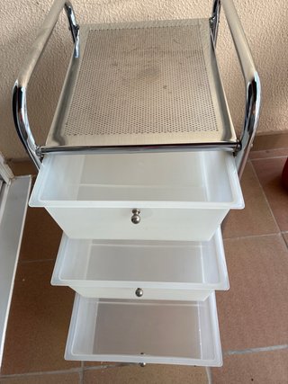 Cajonera auxiliar metal y plástico