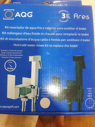 Kit Mezclador Agua Fría y Caliente AQG Ares