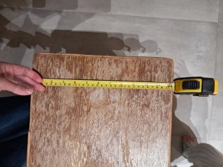 Mesita auxiliar bambú y madera