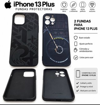 2 Fundas iPhone 13 Pro max Protectoras
