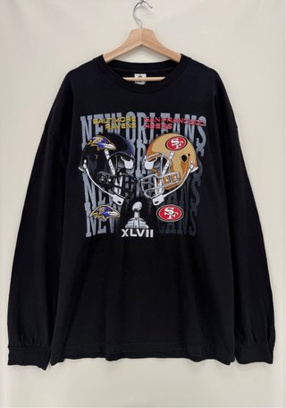 Alstyle Super Bowl XLVII Camiseta Manga Larga XXL