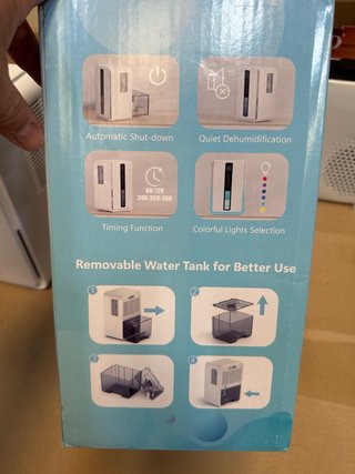Deshumidificador 2.5L Blanco
