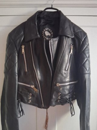 Cazadora Piel LEATHER'S Negra