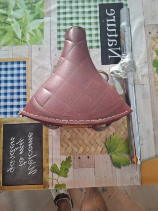 Sillín Torrot Vintage + tija + cuello y cierre .