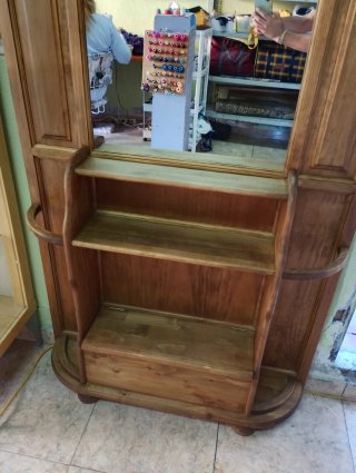 Mueble recibidor perchero de madera