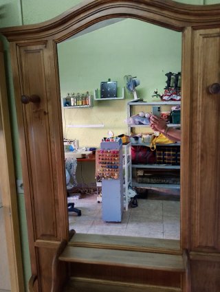 Mueble recibidor perchero de madera