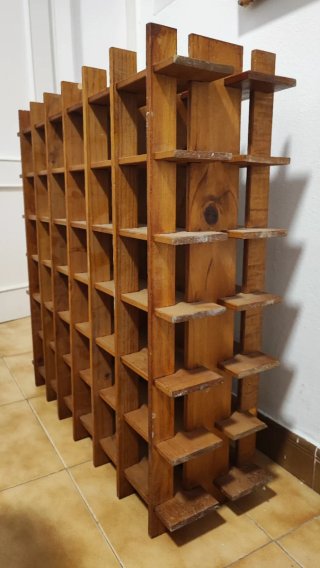 Botellero de madera