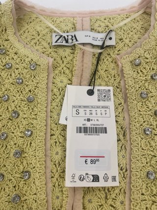 Chaqueta Zara adornada talla S
