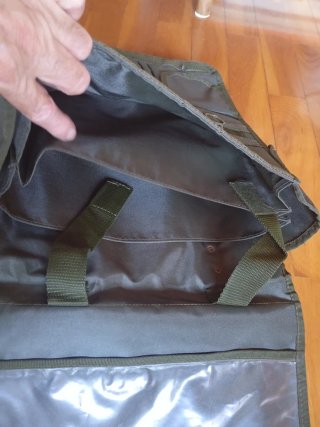 Cartera militar para planos verde