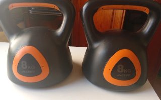 2 Mancuernas Kettlebell 8kg Crivit