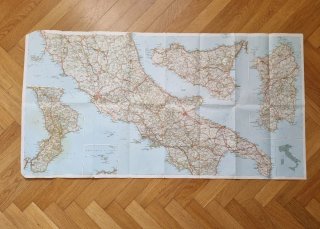 Mappa Stradale Vintage Italia ENIT