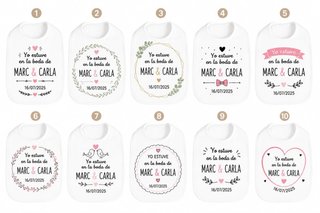 Detalle boda, babero personalizado