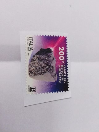 Francobollo Italia 200 Lire Meteorite Renazzo