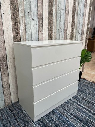 Cómoda 4 Cajones Blanca 76cm