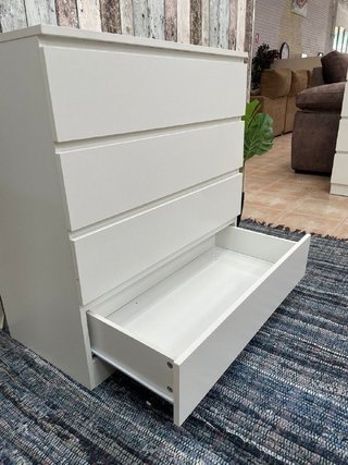 Cómoda 4 Cajones Blanca 76cm
