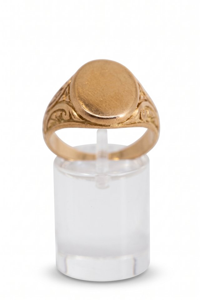 J-0925 Sello de oro 18K sin grabar