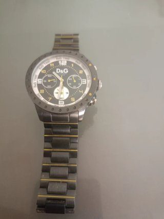 Reloj D&G Time Hombre Negro y Dorado