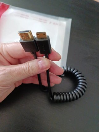 Cable Caruba HDMI a Mini HDMI en espiral