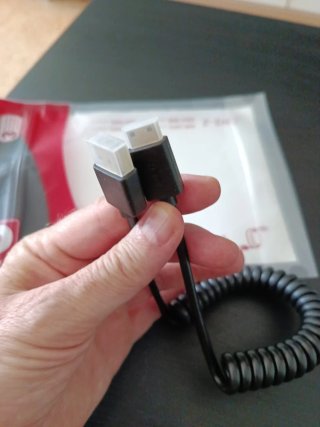 Cable Caruba HDMI a Mini HDMI en espiral
