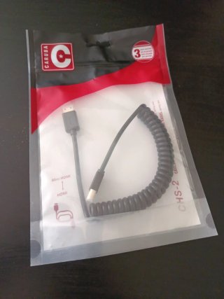 Cable Caruba HDMI a Mini HDMI en espiral