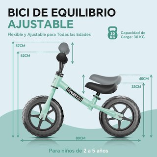BICICLETA SIN PEDALES SIMQELLI PARA NIÑOS