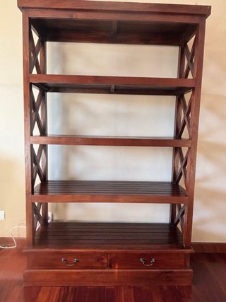 Librería Banak Madera Estantería con Cajones
