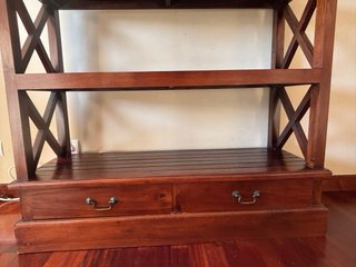 Librería Banak Madera Estantería con Cajones