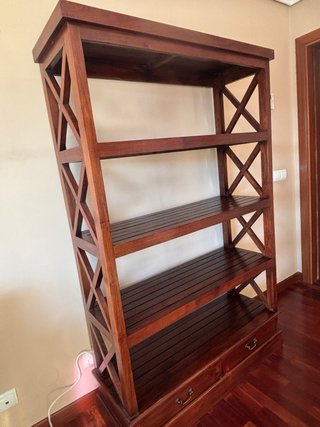 Librería Banak Madera Estantería con Cajones