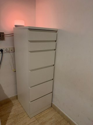 Sinfonier Cajonera Ikea con Espejo Blanco