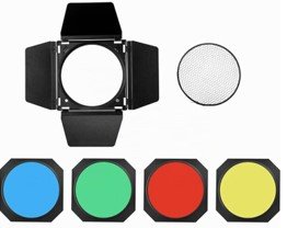 Godox BD-04 Barndoor con rejilla y filtros
