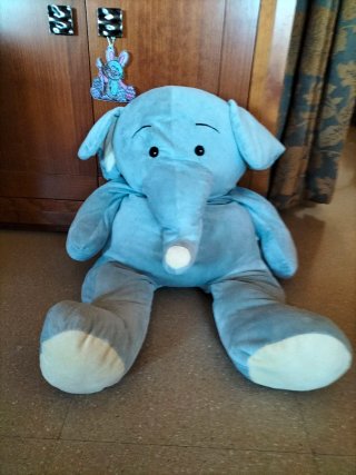 Peluche Elefante Azul Grande