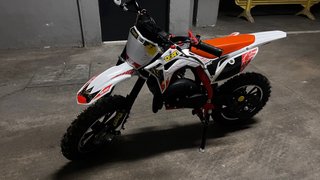 Mini Moto Roan 49cc Motocross Naranja/Blanca