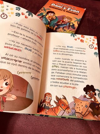 2 Libros Dani y Evan | Aventuras Dinosaurios