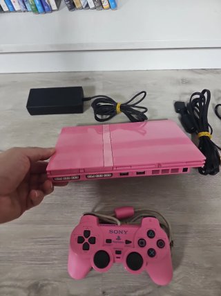Console PS2 Slim Rosa + Controller e Cavi