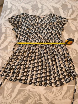 Blusa raso vintage talla L