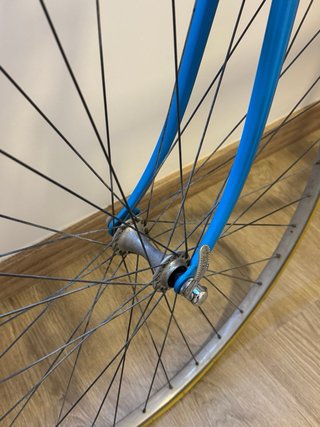 Bicicleta Carretera Retro Azul