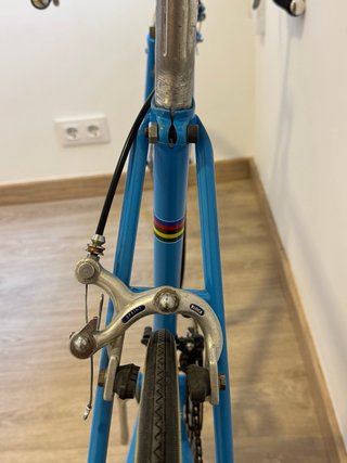 Bicicleta Carretera Retro Azul