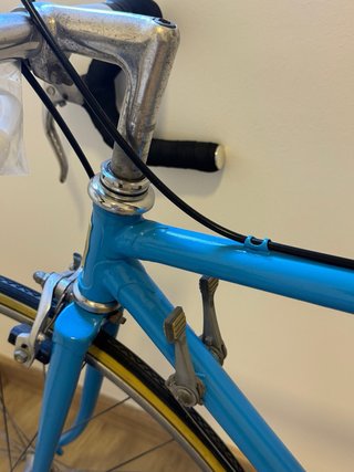 Bicicleta Carretera Retro Azul