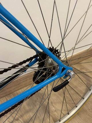 Bicicleta Carretera Retro Azul