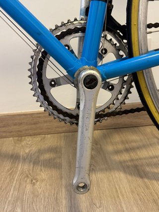 Bicicleta Carretera Retro Azul